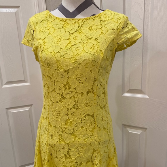 yellow lace dress uk